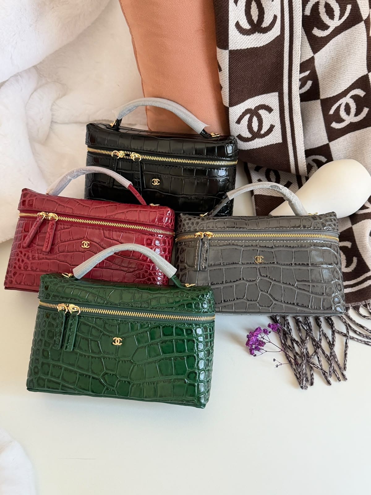 Crocodile Texture Mini Handbags