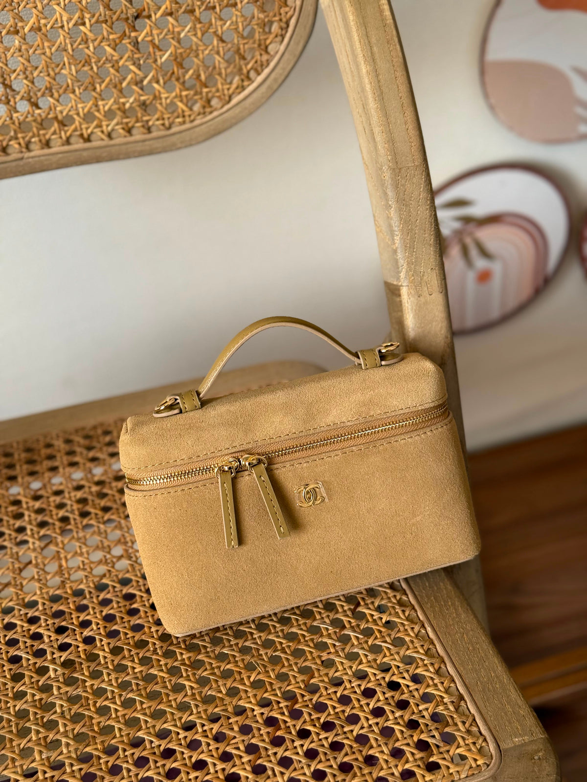 Elegant Suede Mini Handbag
