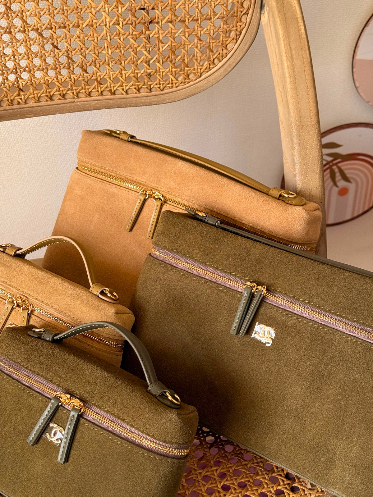 Elegant Suede Mini Handbag